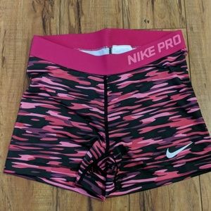 Pink Nike Pro Shorts
